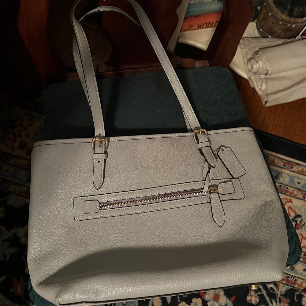 Coach Taylor Tote Pebble Gray Purse
